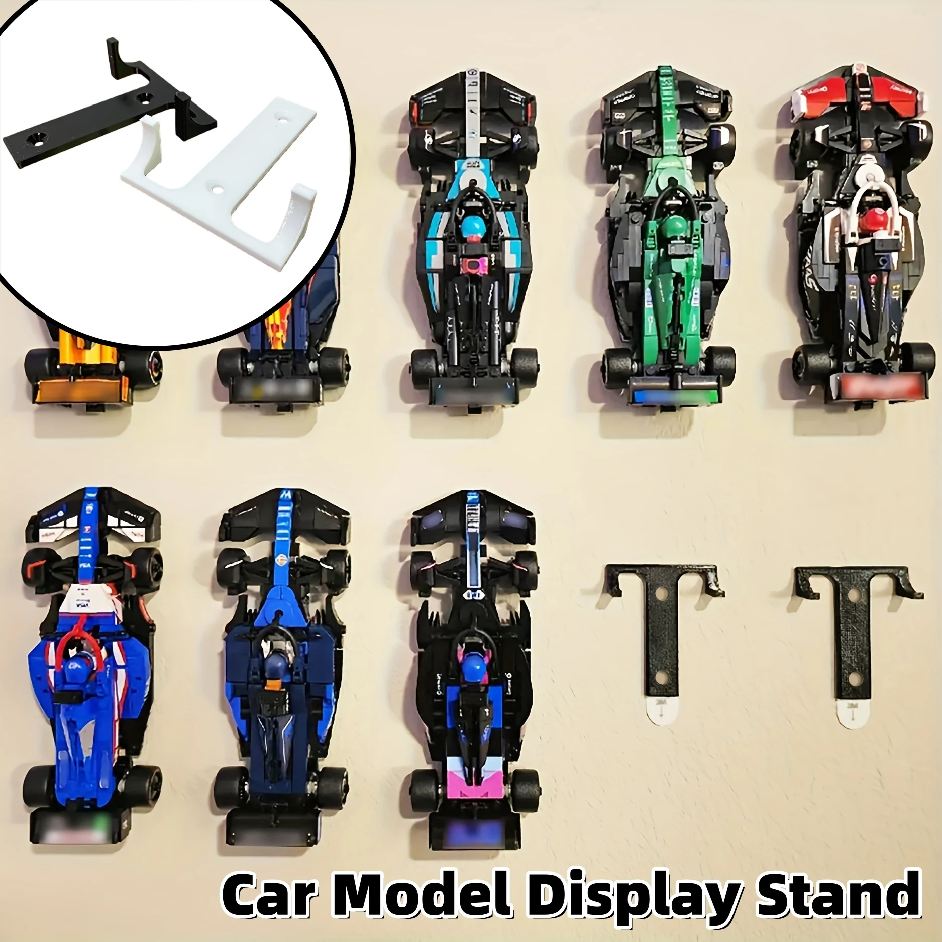 Victor Racket Jetspeed - 4 stuks auto-displaystandaard, wandmontage, decoratieve planken
